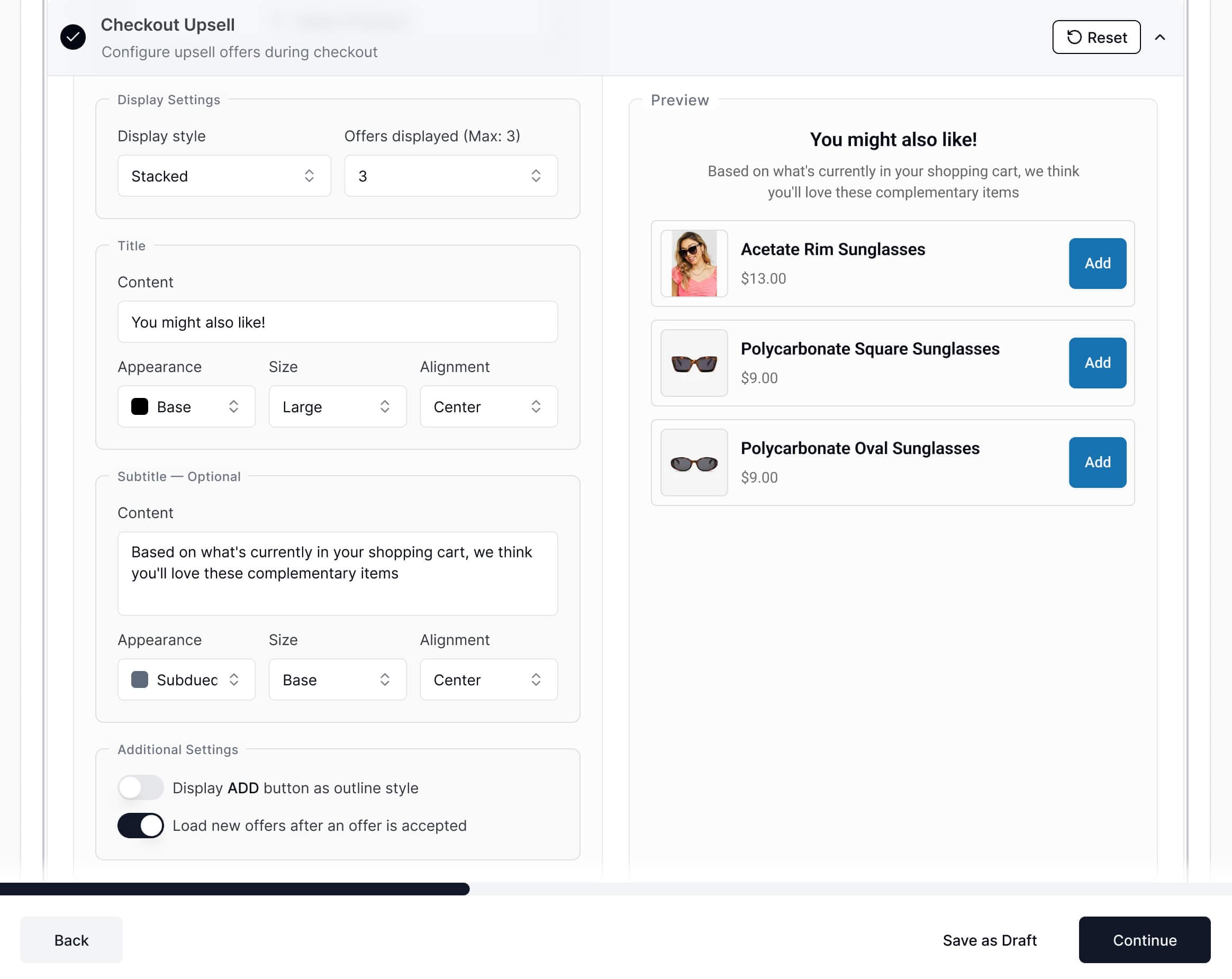 Checkout A/B Test Creation